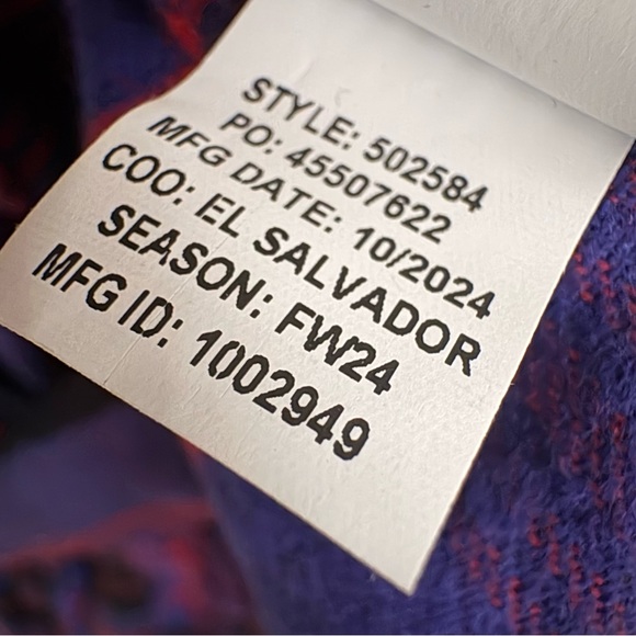 L.L.BEAN Women’s Scotch Plaid Flannel Pajama Set 100% Cotton In Angus Purple L - Picture 11 of 13